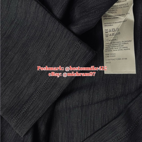 Calvin Klein Black Long Sleeves Crew pullover SM Mens CK lightweight knit w logo - Picture 11 of 14